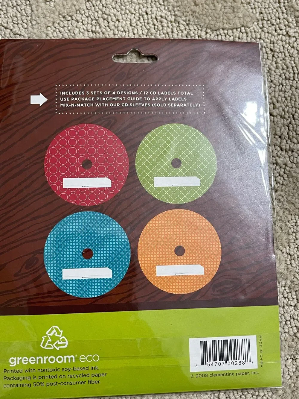 🎀 Green Room Eco Mix and Match CD Peels Stickers